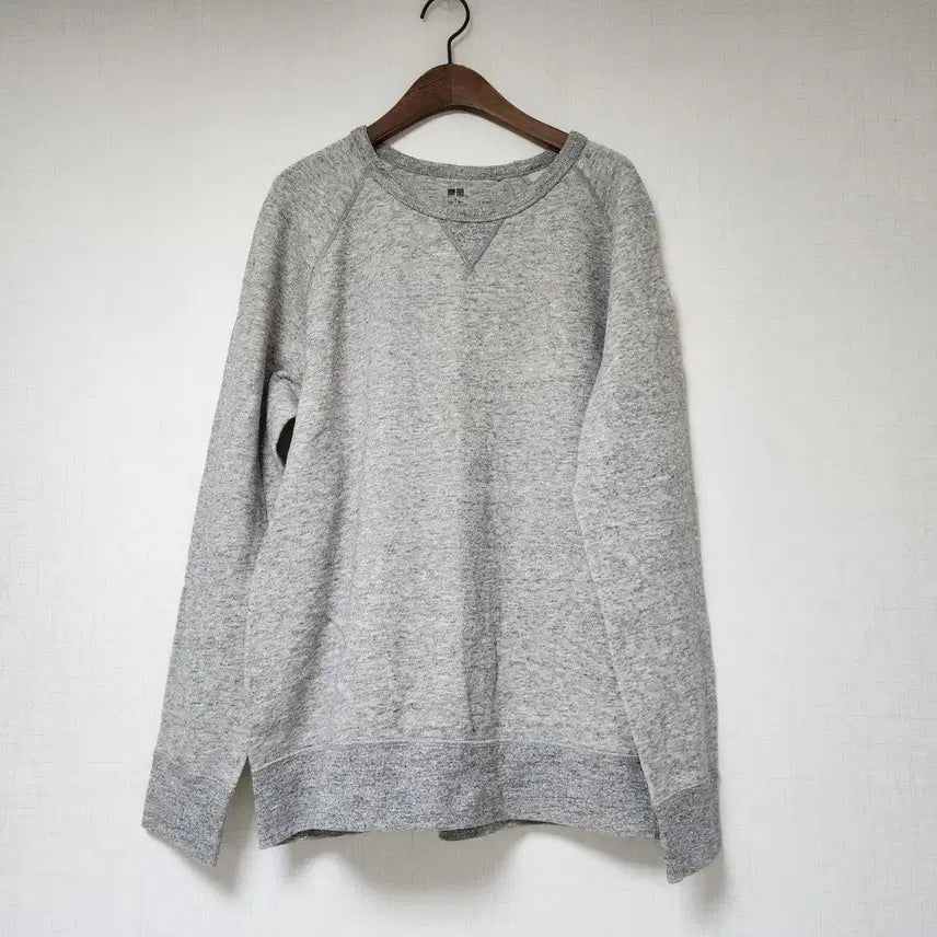 [BUNJANG] Uniqlo Gray Sweatshirt XL / 유니클로 회색 맨투맨 티셔츠 XL