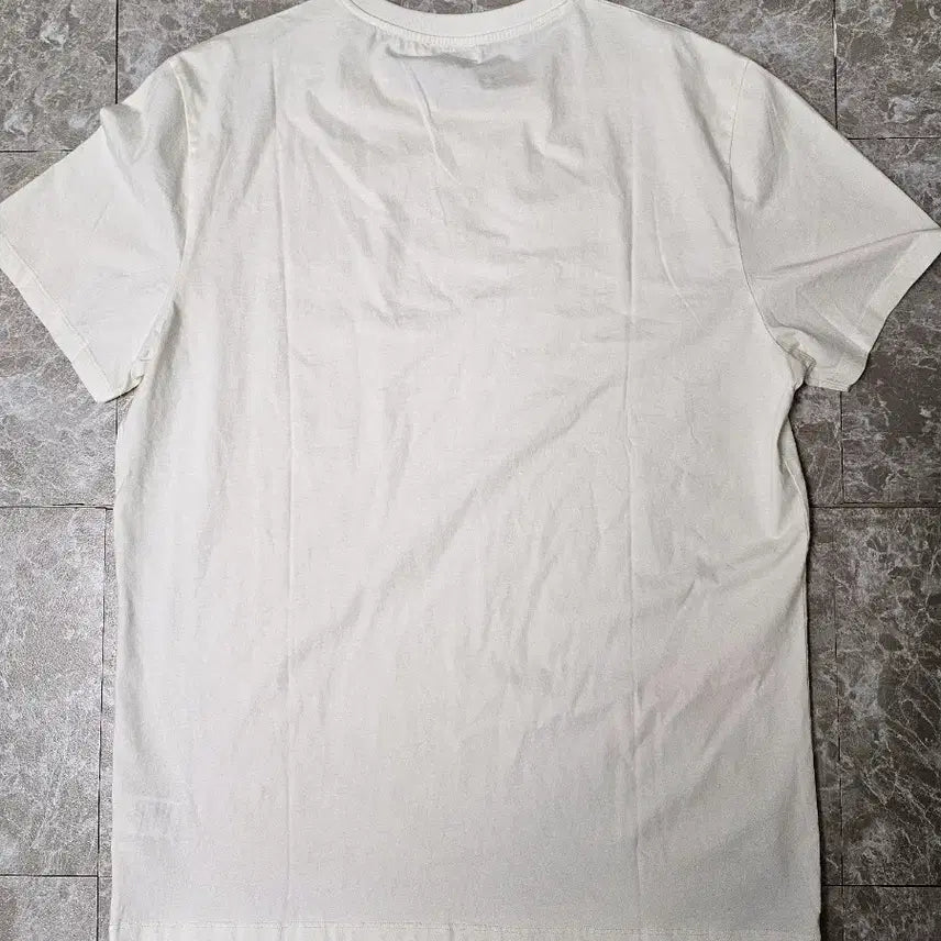 [BUNJANG] Maison Kitsune Double Fox Short Sleeve T-shirt Ivory XXL / 메종키츠네 더블 폭스 반팔 티셔츠 아이보리 xxl