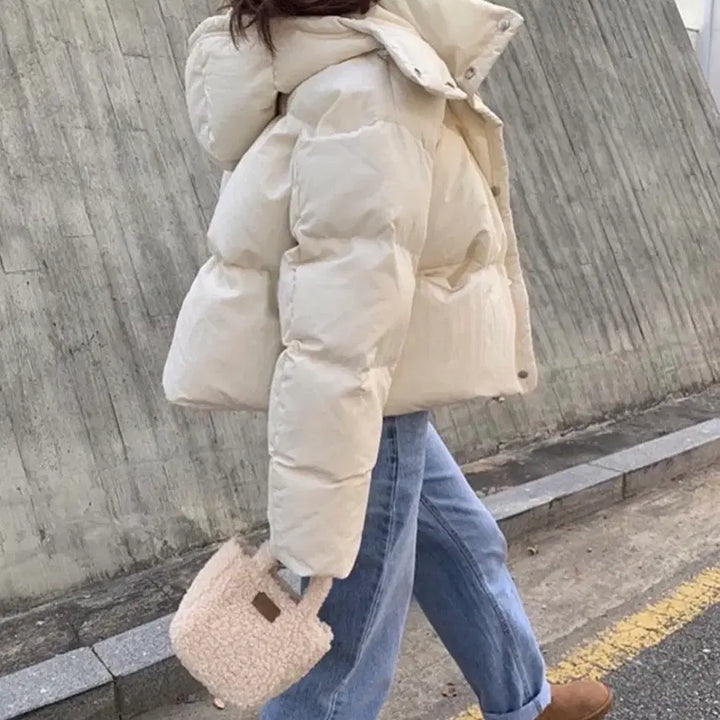 [BUNJANG] PYT Goose Down Padded Jacket Ivory / 프영띵 PYT 구스 패딩 아이보리