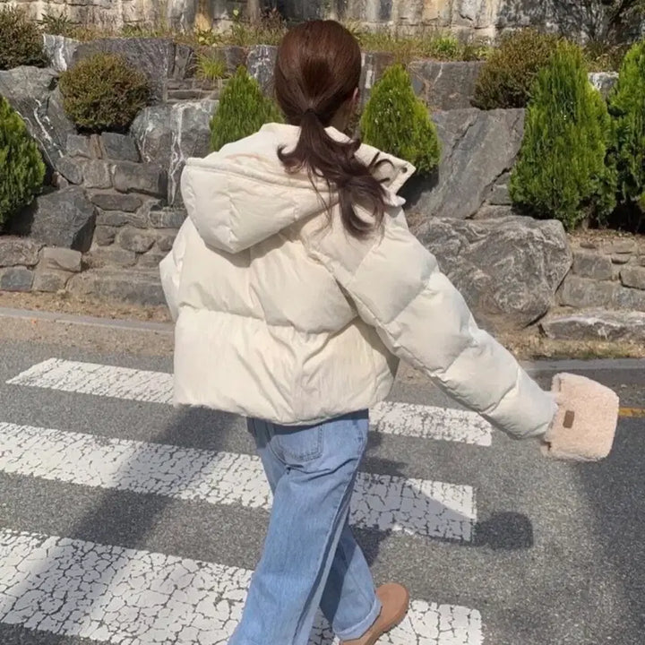 [BUNJANG] PYT Goose Down Padded Jacket Ivory / 프영띵 PYT 구스 패딩 아이보리