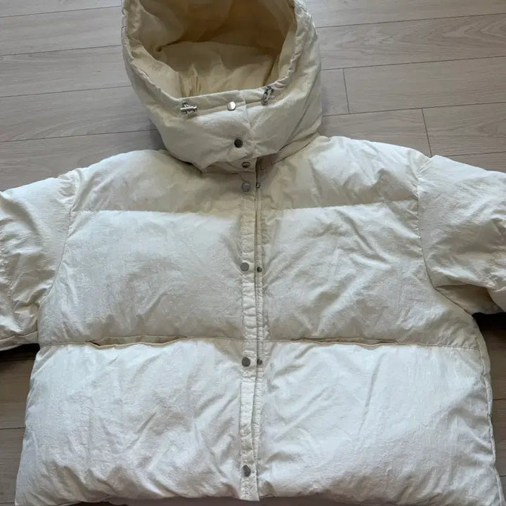 [BUNJANG] PYT Goose Down Padded Jacket Ivory / 프영띵 PYT 구스 패딩 아이보리