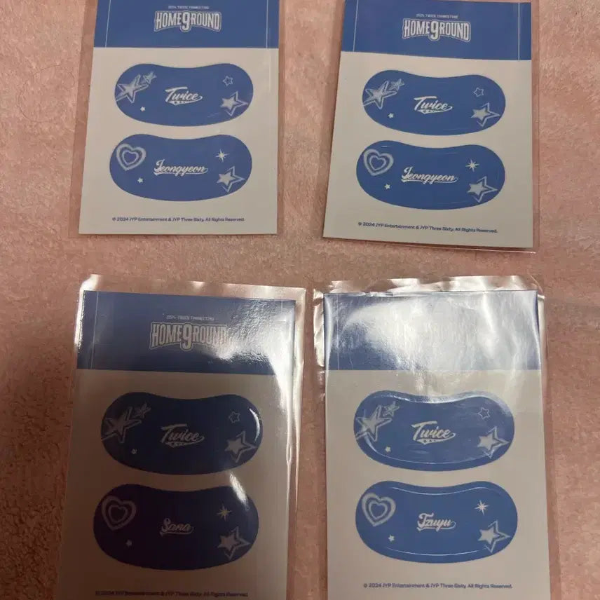 트와이스 9주년 팝업 스티커 일괄(정연2장 사나 쯔위)
