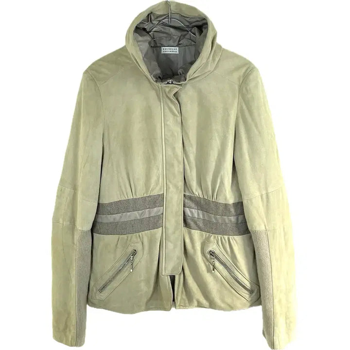 [BUNJANG] Brunello Cucinelli Suede High Neck Jacket / [42] 브루넬로 쿠치넬리 스웨이드 하이넥 자켓