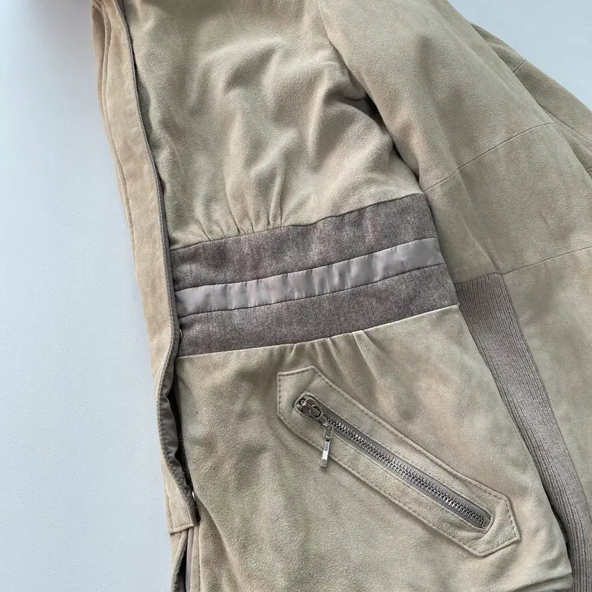 [BUNJANG] Brunello Cucinelli Suede High Neck Jacket / [42] 브루넬로 쿠치넬리 스웨이드 하이넥 자켓