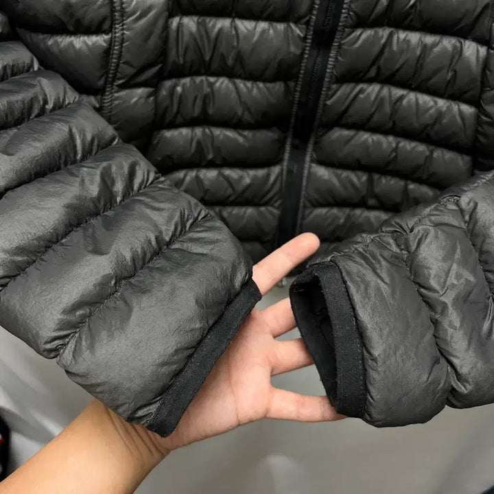 [BUNJANG] Stone Island Micro Yarn Lightweight Padded Jacket / [QR정품/M] 스톤아일랜드 가먼트다이드 마이크로얀 와펜 경량패딩