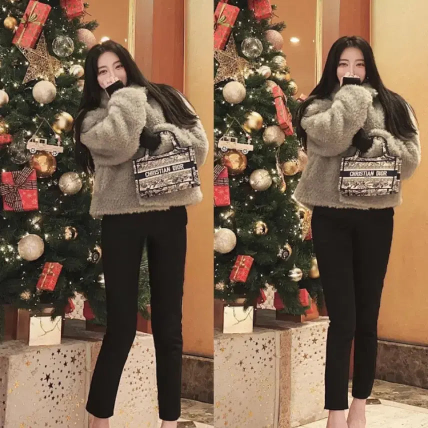 [BUNJANG] Roselin Jibbling Ice Gray Jacket / 로젤린 지블링 울 카라퍼 jk 아이스그레이