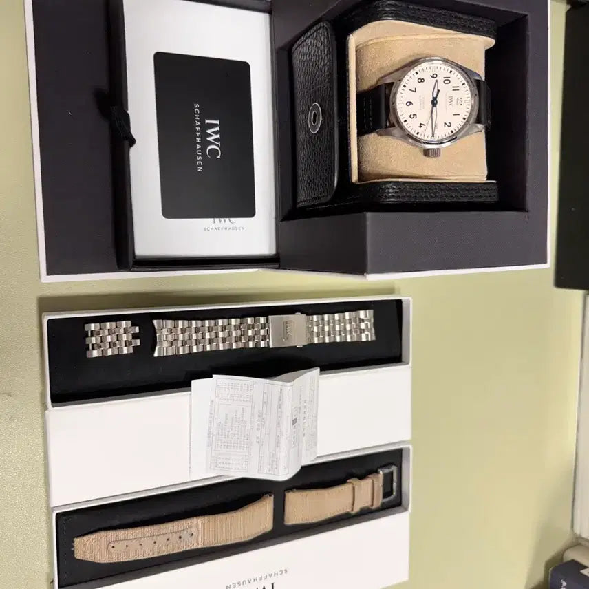 [BUNJANG] IWC Mark 20 White Dial Watch / iwc 마크 20 흰판 (스트랩 3종류 포함 일괄판매)