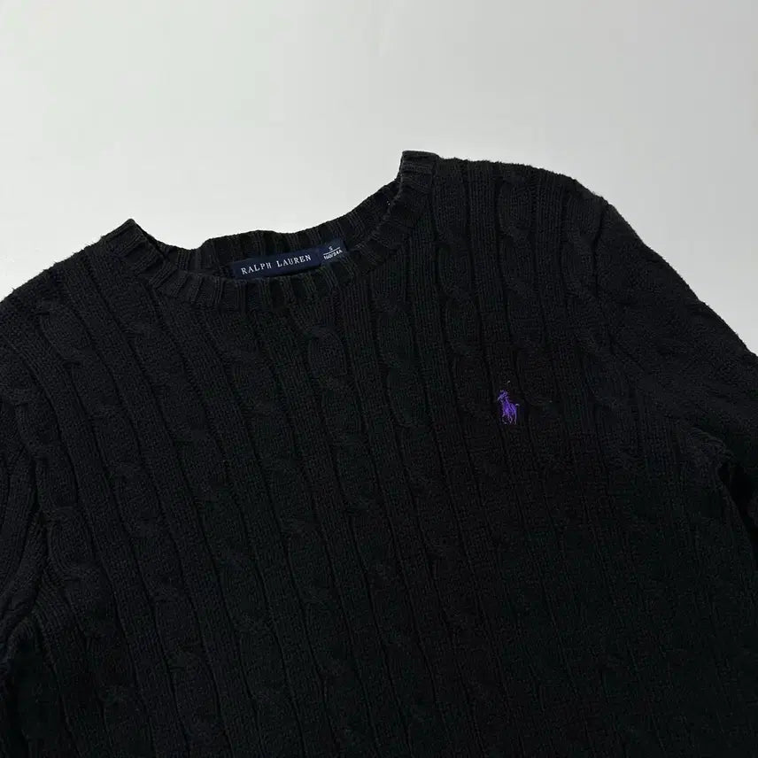 [BUNJANG] Polo Ralph Lauren Cable Knit Sweater (Women's S) / [여S] 폴로 랄프로렌 케이블 라운드 니트