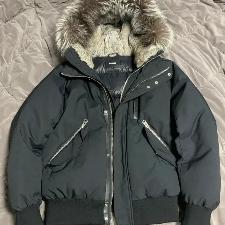 [BUNJANG] Mackage Dixon Silver Fur Padded Jacket / 맥케이지 딕슨 패딩 38