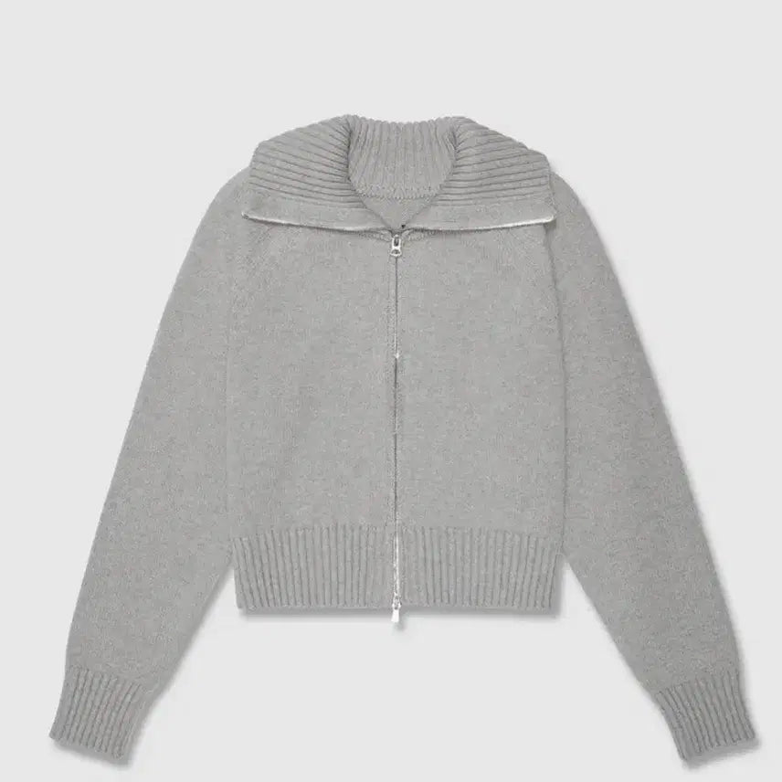 [BUNJANG] Urbanic Club Gray Knit Zip-up / 얼바닉 클럽 그레이 니트 집업