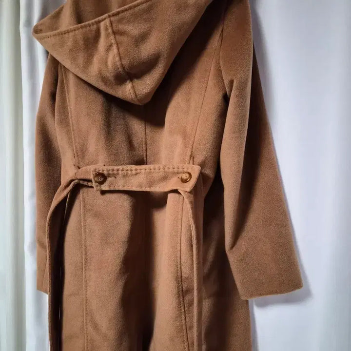 [BUNJANG] Max Mara Hooded Coat Camel / 막스마라코트 후드 코트 카멜 착샷