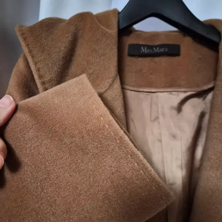 [BUNJANG] Max Mara Hooded Coat Camel / 막스마라코트 후드 코트 카멜 착샷