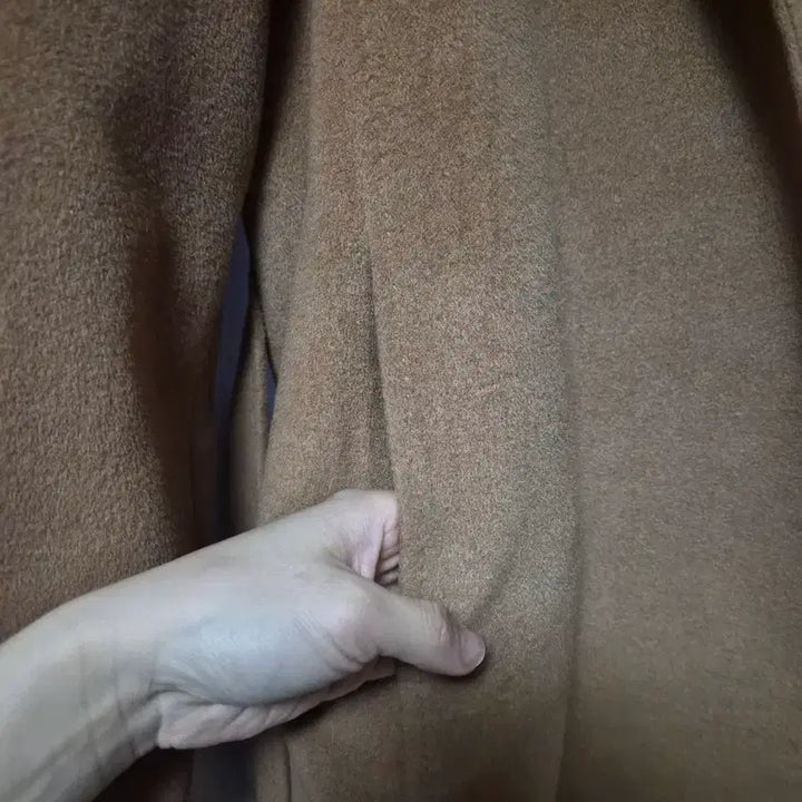 [BUNJANG] Max Mara Hooded Coat Camel / 막스마라코트 후드 코트 카멜 착샷