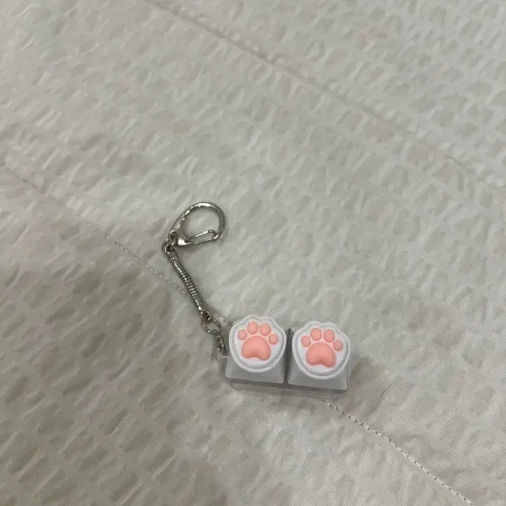 [BUNJANG] Cat Paw Keycap Keyring / 고양이 발바닥 키캡 키링
