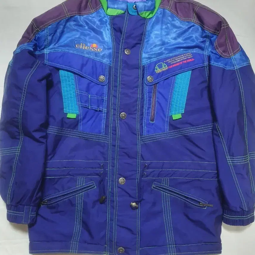 [BUNJANG] Ellesse Old School Blue Jacket / 엘레쎄 올드스쿨 블루 점퍼 100