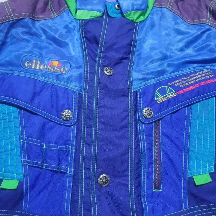 [BUNJANG] Ellesse Old School Blue Jacket / 엘레쎄 올드스쿨 블루 점퍼 100