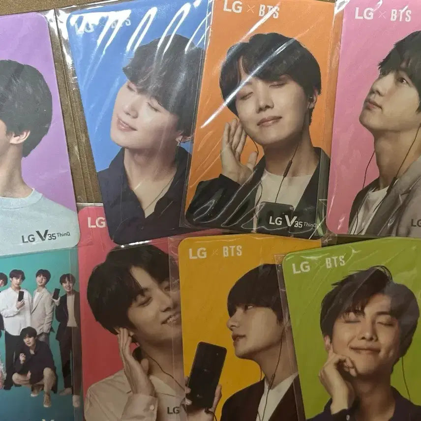 방탄 엘지 V35 포토카드 판매합니다 일괄 10 희귀 한정