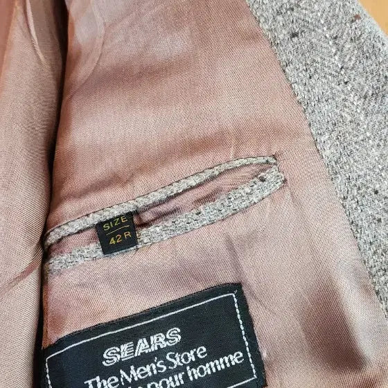 [BUNJANG] Wool Tweed Jacket Slim XL / 연그레이/연브라운 모직 트위드자켓 슬림XL