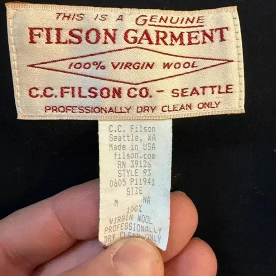 [BUNJANG] Filson Vintage Wool Work Jacket Navy M / FILSON 빈티지 울 워크 자켓 네이비 M (105) 미국제