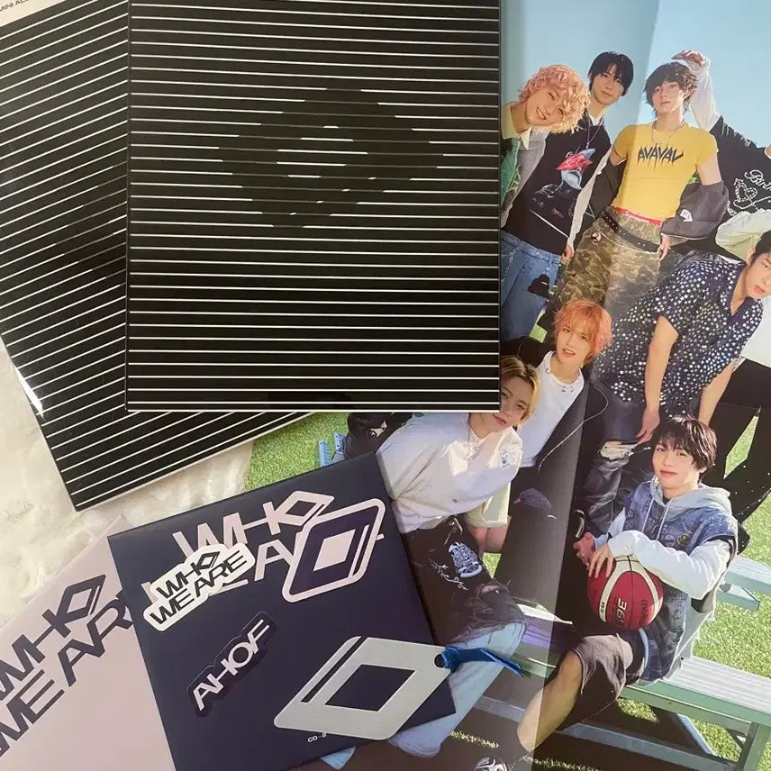 아홉AHOF 그곳에서만나기로해 개봉앨범2장+cd2개+각종스티커+단체포스터
