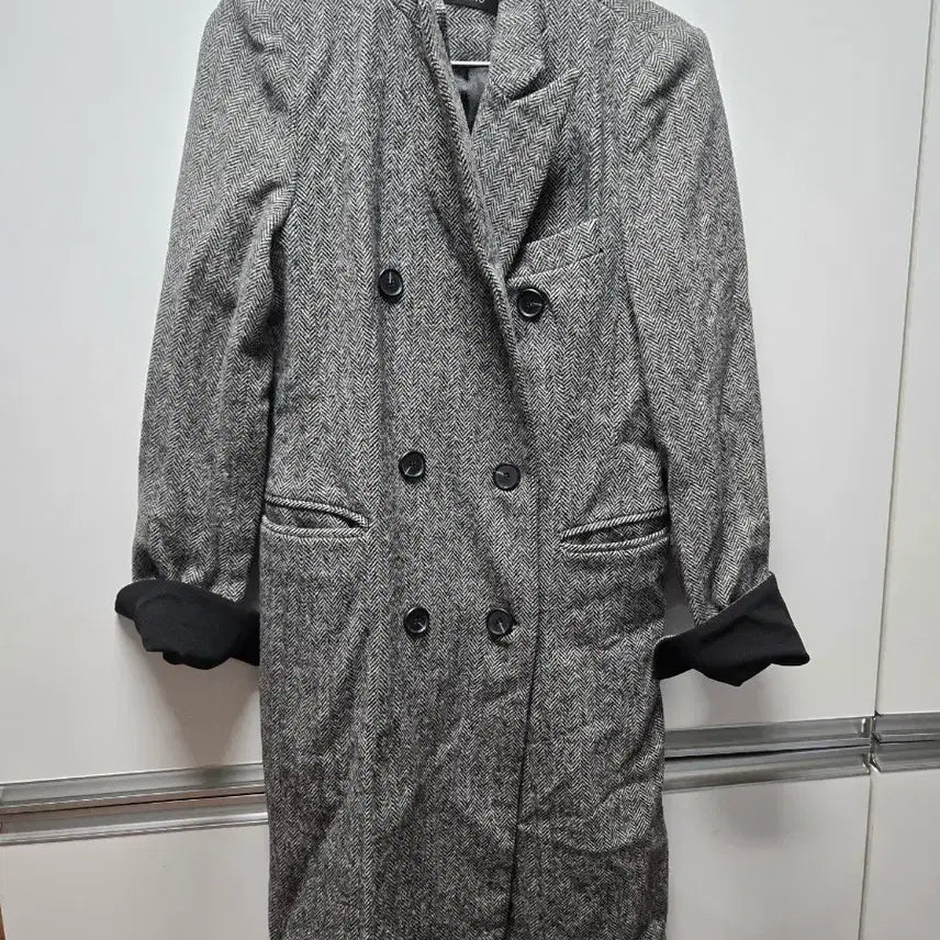[BUNJANG] Heringbone Wool Coat M / 헤링본 울코트m