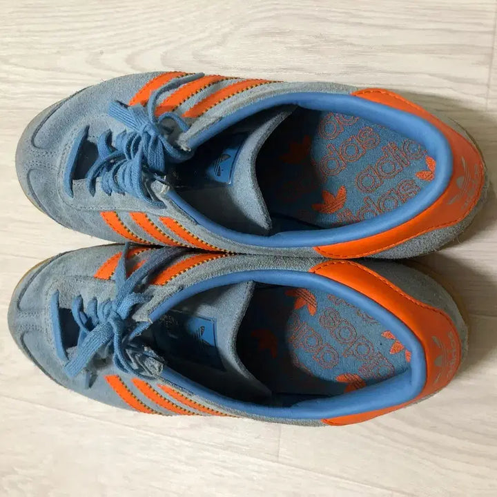 [BUNJANG] Adidas Hamburg Light Blue Orange GX7223 Sneakers / 아디다스 오리지널 함부르크 라이트 블루 오렌지 GX7223