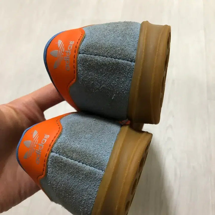 [BUNJANG] Adidas Hamburg Light Blue Orange GX7223 Sneakers / 아디다스 오리지널 함부르크 라이트 블루 오렌지 GX7223