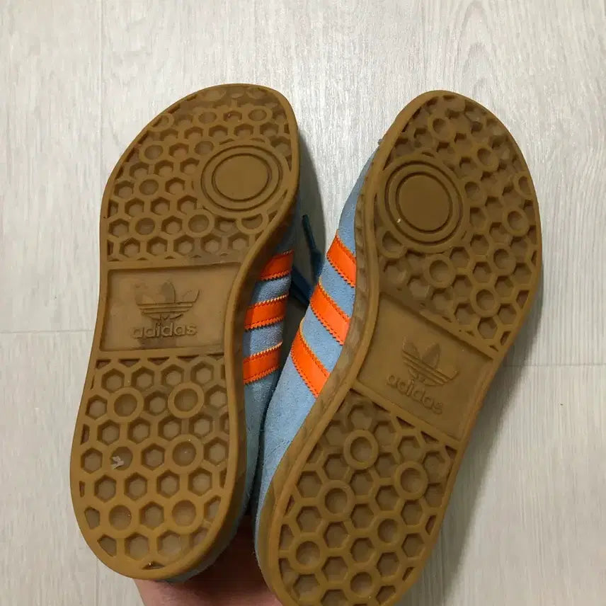 [BUNJANG] Adidas Hamburg Light Blue Orange GX7223 Sneakers / 아디다스 오리지널 함부르크 라이트 블루 오렌지 GX7223