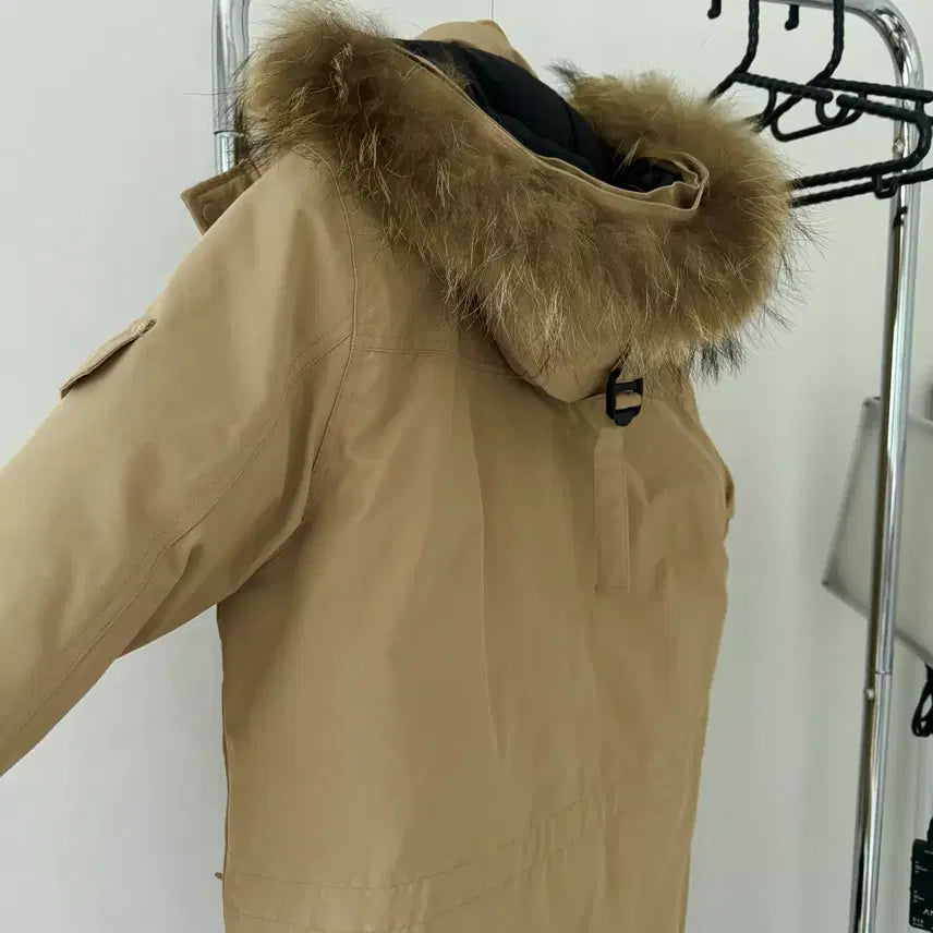 [BUNJANG] BARICADE Unisex Padded Jacket Beige / BARICADE 유니섹스 패딩 베이지