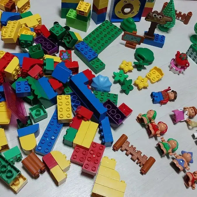 [BUNJANG] Lego Duplo Figure Bricks / 올드 레고 듀플로 희귀레고  피겨 브릭들 많은양