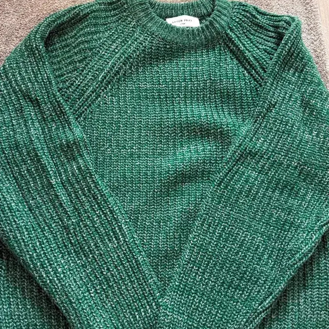 [BUNJANG] Afterpray Antarcia Knit Green L / 애프터프레이 안타르시아니트 그린 L