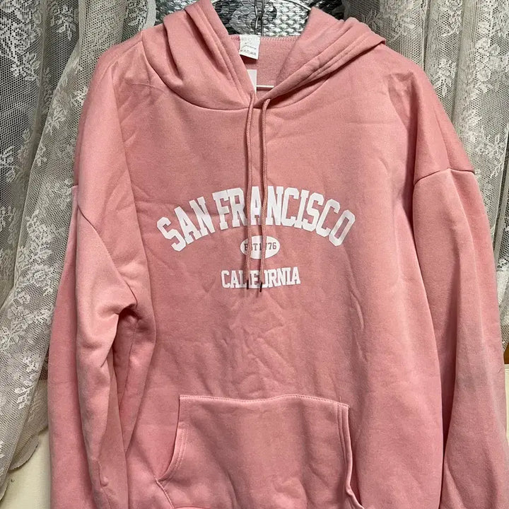 [BUNJANG] San Francisco Pink Hoodie / 샌프란시스코 핑크색 후드티