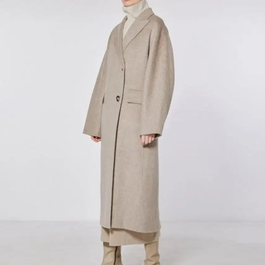 [BUNJANG] Coat Oatmeal Size S / 모한 코트 오트밀 s사이즈