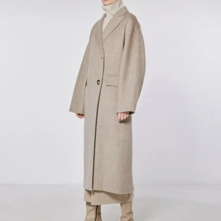 [BUNJANG] Coat Oatmeal Size S / 모한 코트 오트밀 s사이즈