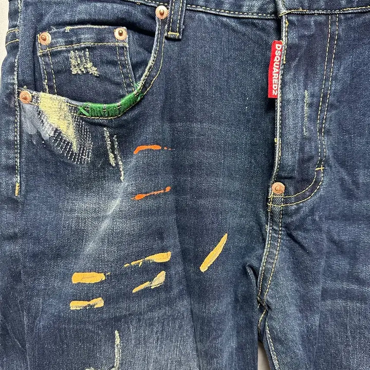 [BUNJANG] Squared2 Denim Jeans 34 size / no.124  스퀘어드2 데님 청바지 패치진 34size