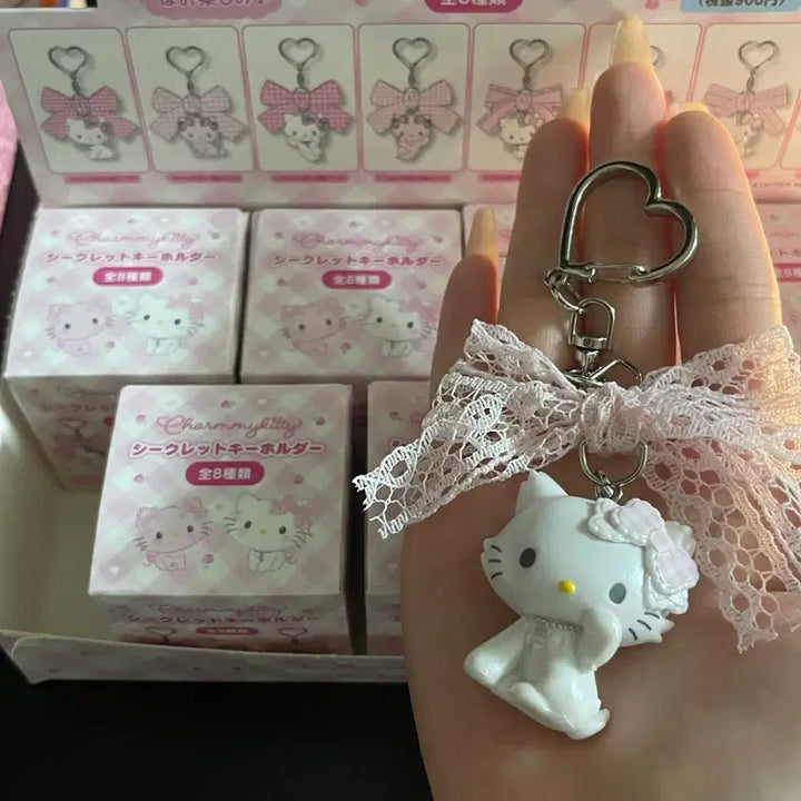 [BUNJANG] Hello Kitty Secret Key Holder Lace Ribbon / 챠미키티 시크릿 키홀더 레이스 리본