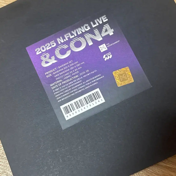 [BUNJANG] N.Flying NCON4 Bandana Set / [새상품] 엔플라잉 엔콘4 반다나 세트