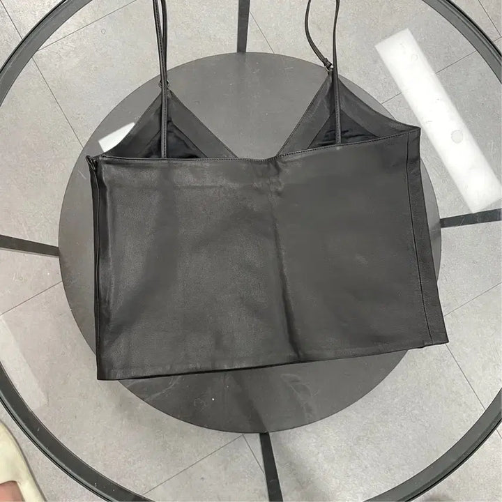 [BUNJANG] Chrome Hearts Leather Tank Top / (S) 크롬하츠 가죽 탱크탑