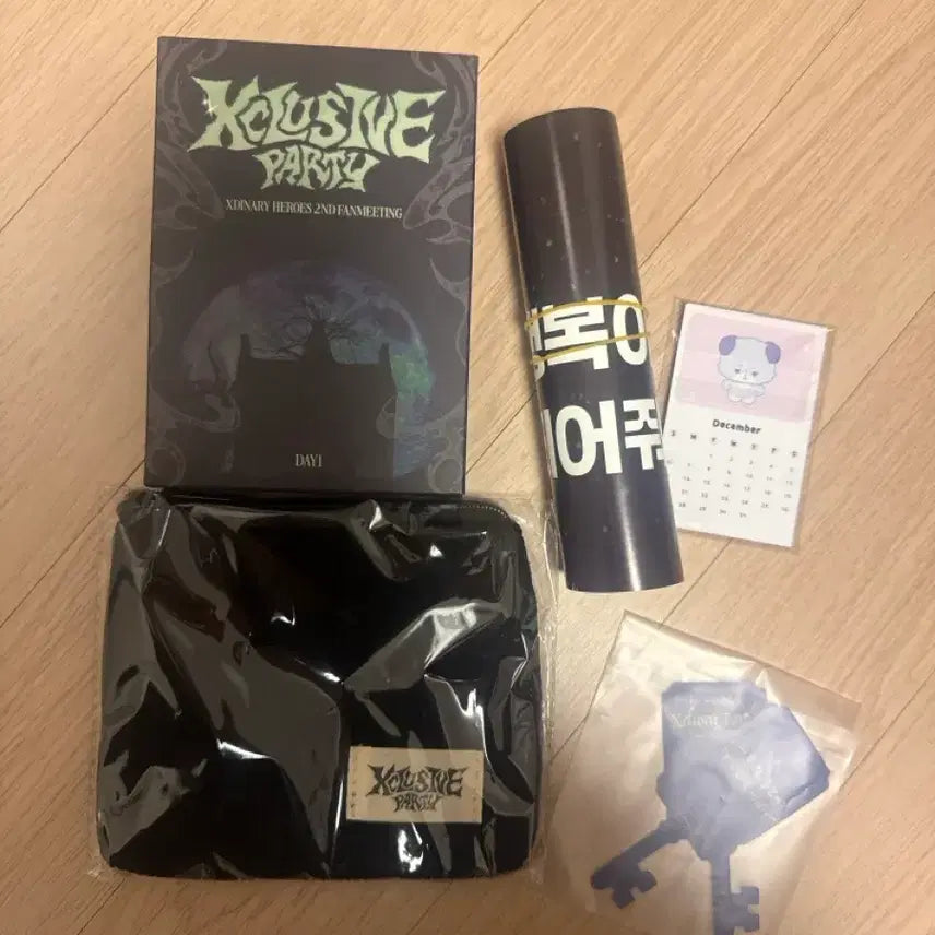 엑디즈 팬미팅 1일차 첫팬 입장 팬클럽 기프트 포카 파우치 캘린더 슬로건