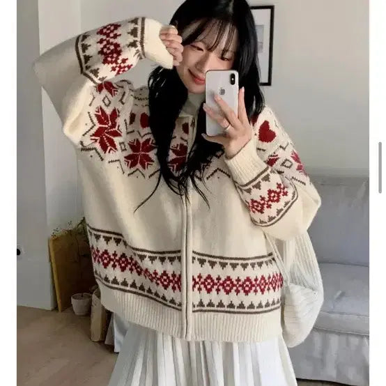 [BUNJANG] Hotping Havelly Banding Pleats Knit Skirt / 핫핑 삿포로 하벨리 밴딩 플리츠 니트 스커트 A라인 지그재그 에이블리