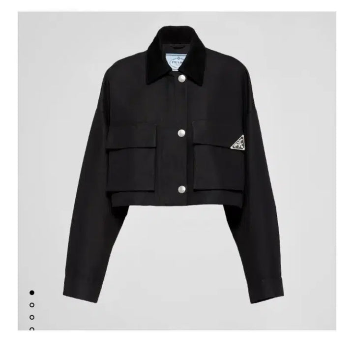 [BUNJANG] Karina Prada Canvas Blouson Jacket / 프라다 카리나 캔버스 블루종 자켓