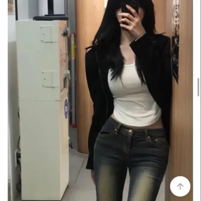 [BUNJANG] Avely Ireve Suede Crop Jacket / 에이블리 아이레브 스웨이드 크롭자켓