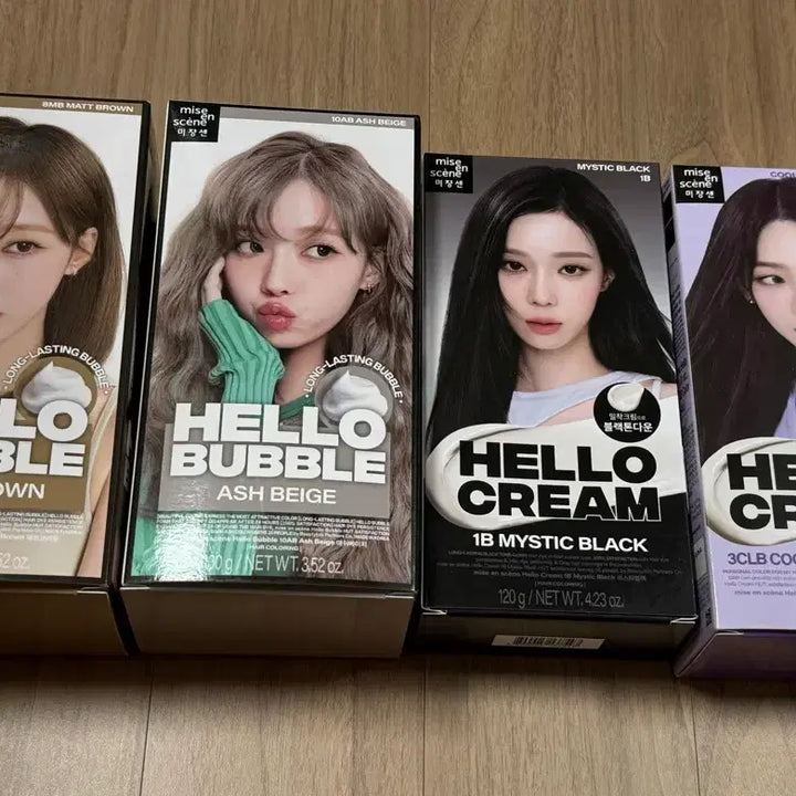[BUNJANG] Aespa Mise-en-scene Hello Bubble Hair Dye / 에스파 미장센 미쟝센 염색약 헬로버블 헬로크림
