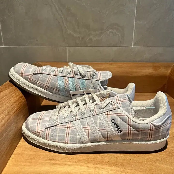 [BUNJANG] Adidas Campus 80s Checkered Textile Sneakers / 아디다스 캠퍼스 80s 270