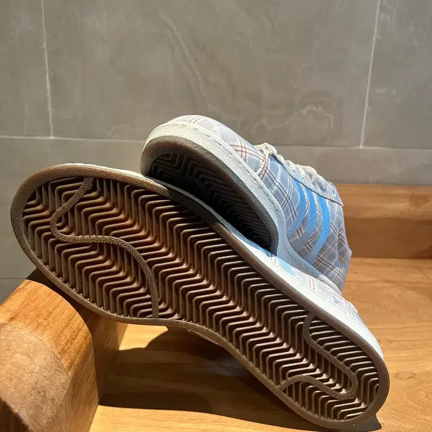 [BUNJANG] Adidas Campus 80s Checkered Textile Sneakers / 아디다스 캠퍼스 80s 270