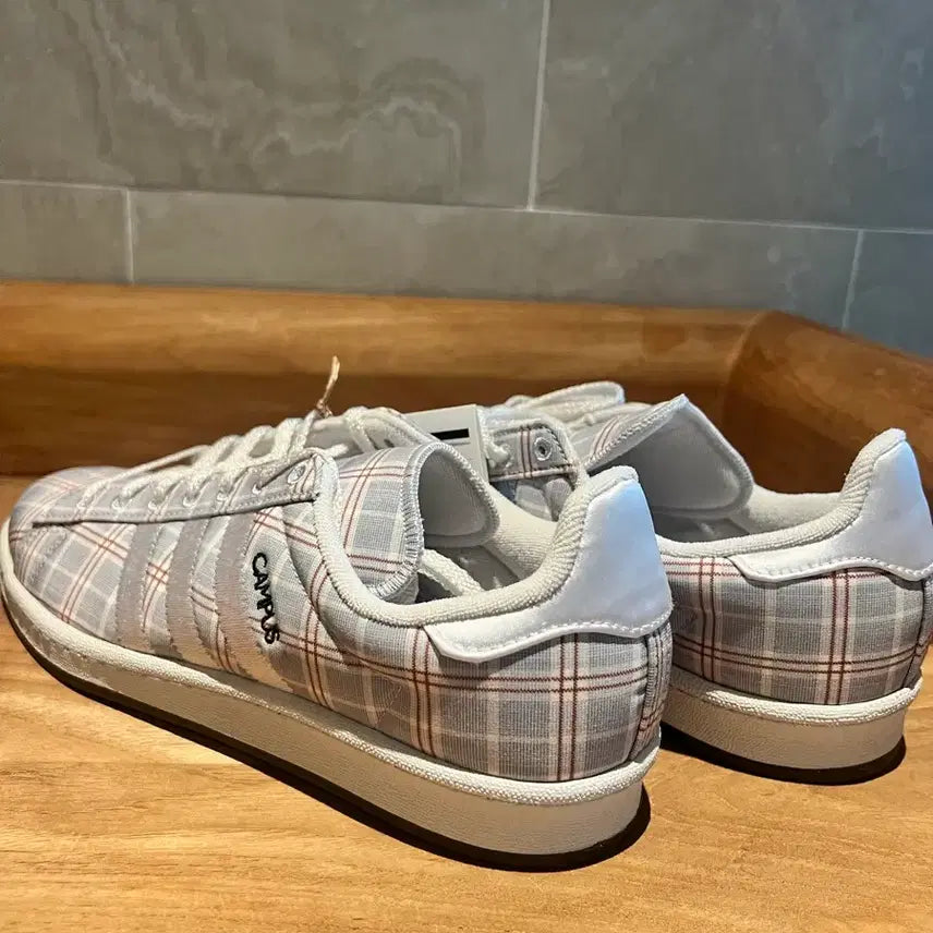 [BUNJANG] Adidas Campus 80s Checkered Textile Sneakers / 아디다스 캠퍼스 80s 270