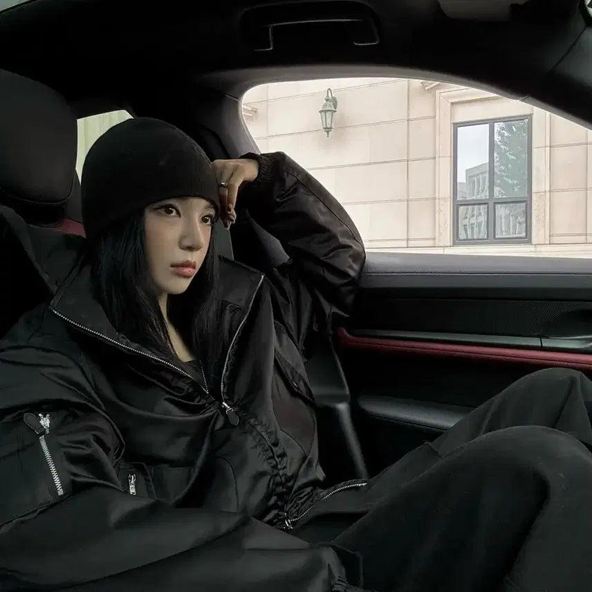 [BUNJANG] The Boyz Theohyou Bomber Jacket Black / Theohyou 더오유 붐버 자켓 블랙