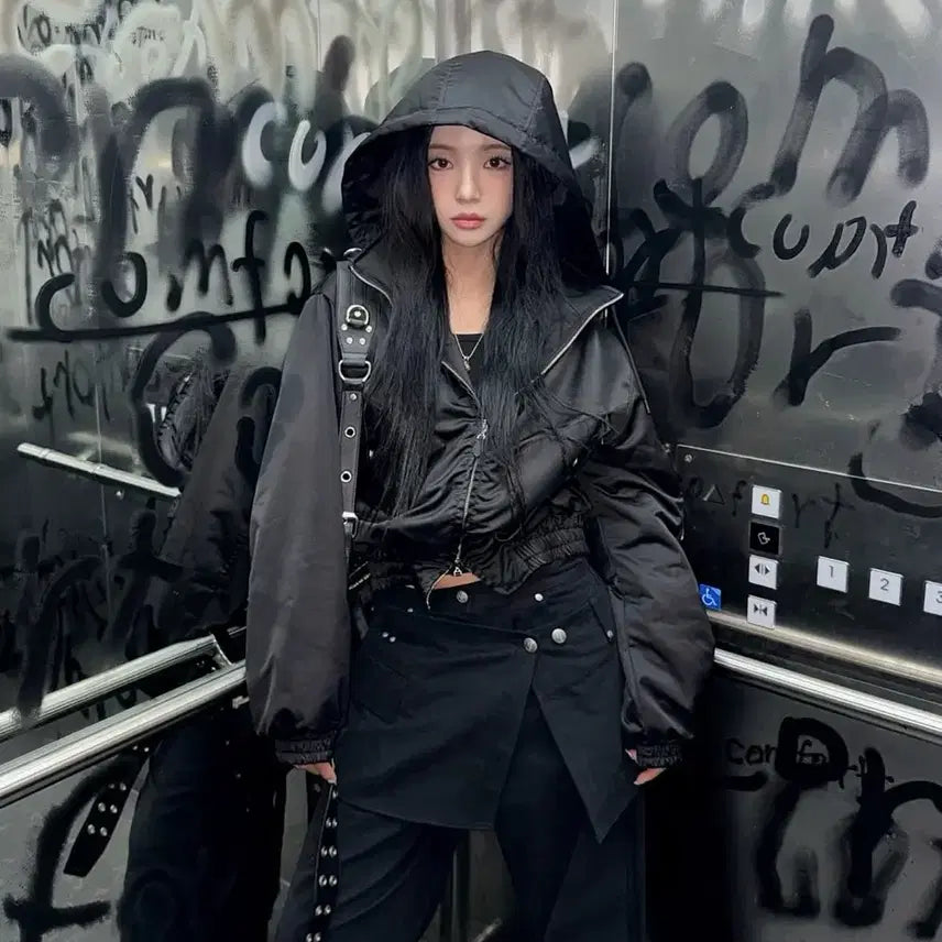 [BUNJANG] The Boyz Theohyou Bomber Jacket Black / Theohyou 더오유 붐버 자켓 블랙