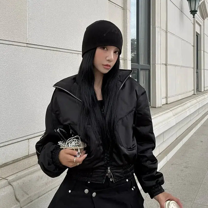 [BUNJANG] The Boyz Theohyou Bomber Jacket Black / Theohyou 더오유 붐버 자켓 블랙