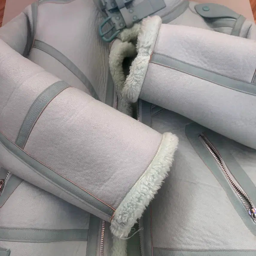 [BUNJANG] TOPDRESSING Mint Faux Shearling Jacket / TOPDRESSING 민트 무스탕 자켓 주말까지만